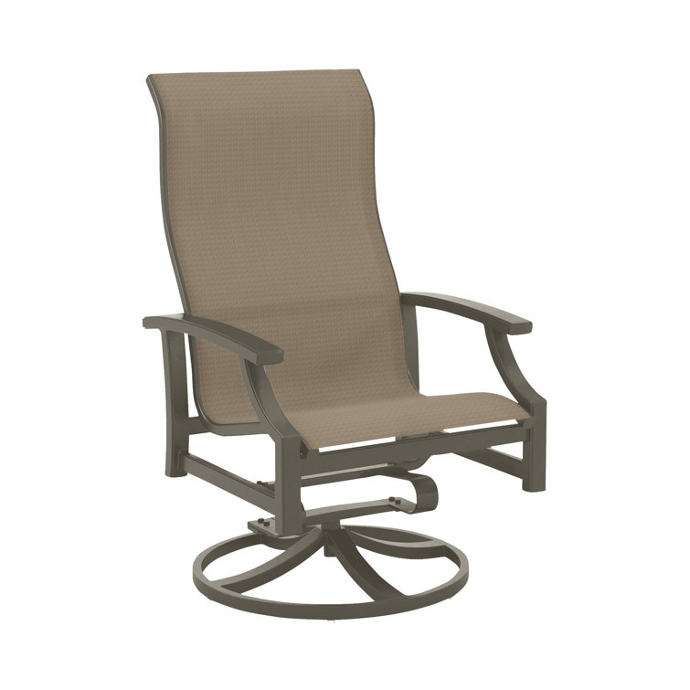 Tropitone Marconi Sling High Back Swivel Patio Chair Wayfair
